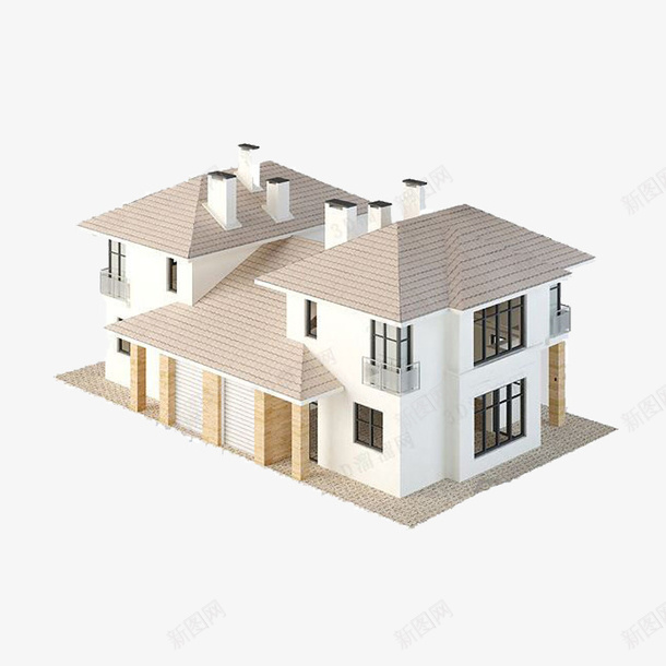 模型矢量图别墅住宅png免抠素材_新图网 https://ixintu.com 模型 矢量图 别墅 住宅