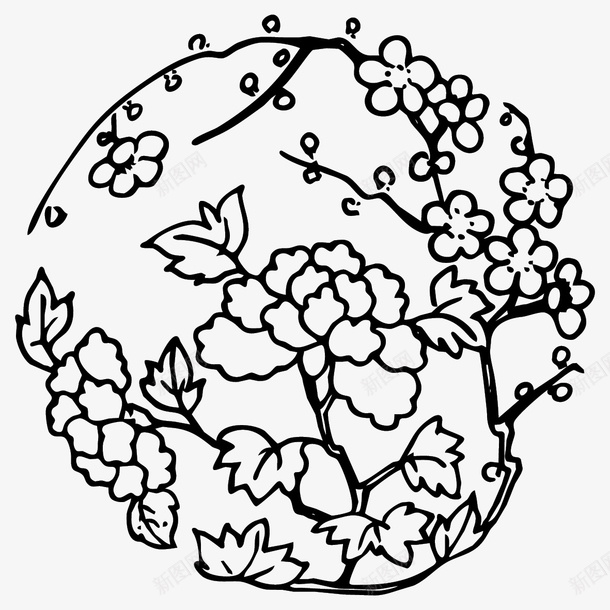 花纹圆形传统图案ai免抠素材_新图网 https://ixintu.com 花纹 圆形 传统图案 中国传统 古典花纹 AI格式