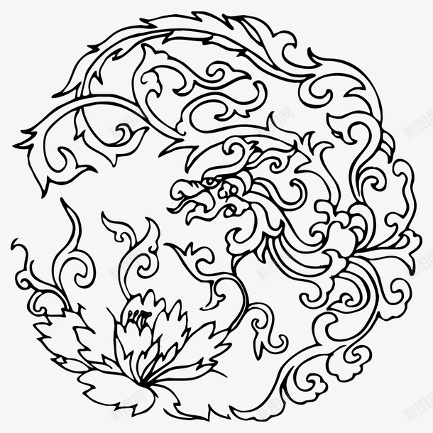 花纹圆形传统图案ai免抠素材_新图网 https://ixintu.com 花纹 圆形 传统图案 中国传统 古典花纹 AI格式
