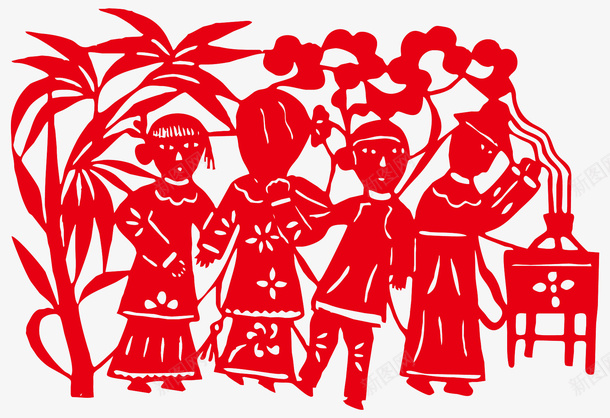 春节元素新年传统文化剪纸ai免抠素材_新图网 https://ixintu.com 春节元素 新年 传统文化 剪纸 AI源文件