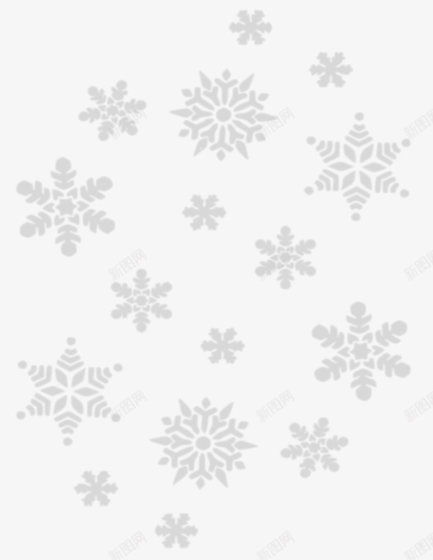 多种雪花样式组合png免抠素材_新图网 https://ixintu.com 雪花 多种 六角 纯色