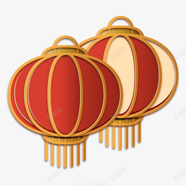 国潮牛年灯笼元素png免抠素材_新图网 https://ixintu.com 2021年 农历新年 立体灯笼 红灯笼 国潮 新年 新春 春节 灯笼 祥云