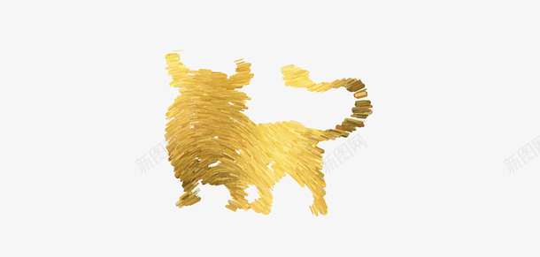 油画牛气冲天png免抠素材_新图网 https://ixintu.com 牛 油画 牛年 金色牛