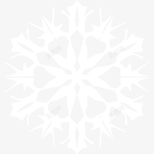 一片精美的多细节雪花片png免抠素材_新图网 https://ixintu.com 雪花 冬季 雪片 六角