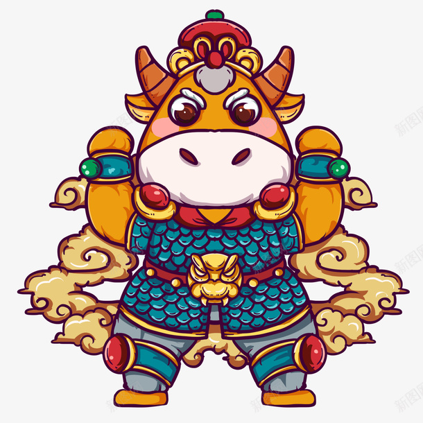 插画卡通牛2021png免抠素材_新图网 https://ixintu.com 牛年 2021 PNG素材 新春 插画手绘 卡通牛