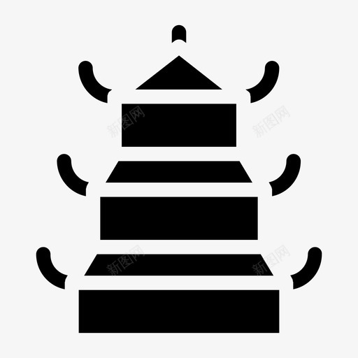 宝塔亚洲佛教svg_新图网 https://ixintu.com 中国 宝塔 亚洲 佛教 寺庙