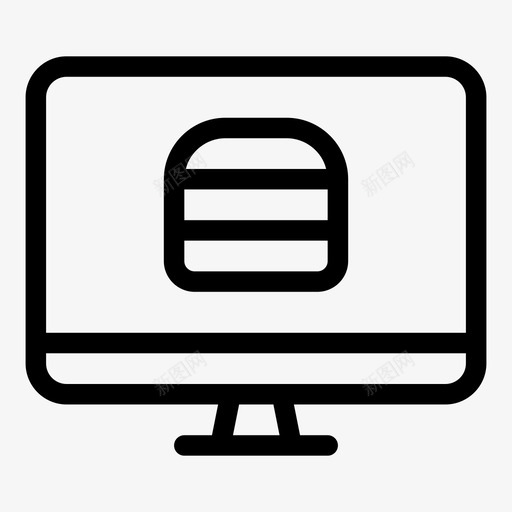 网上订购汉堡外卖svg_新图网 https://ixintu.com 网上订购 汉堡 外卖 食品 配送