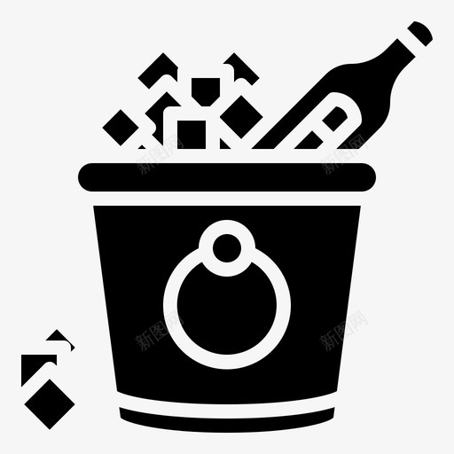 冰桶饮料冰盒svg_新图网 https://ixintu.com 冰桶 饮料 冰盒 冰块 吧台 雕文