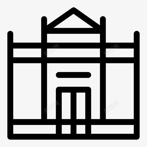 博物馆银行古典svg_新图网 https://ixintu.com 银行 博物馆 古典 寺庙 城市