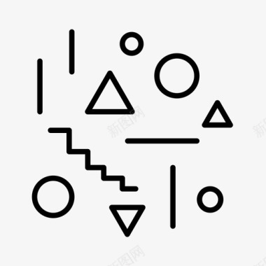 孟菲斯图案装饰聚会图标icon 孟菲斯图案装饰聚会图标