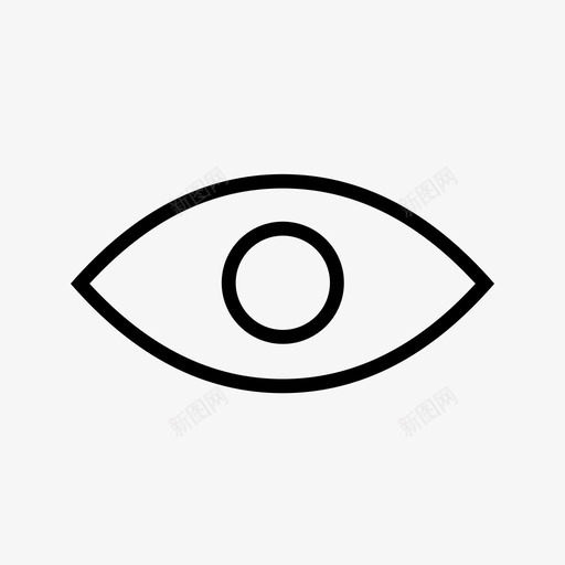 可见度眼睛动作svg_新图网 https://ixintu.com 可见度 眼睛 动作