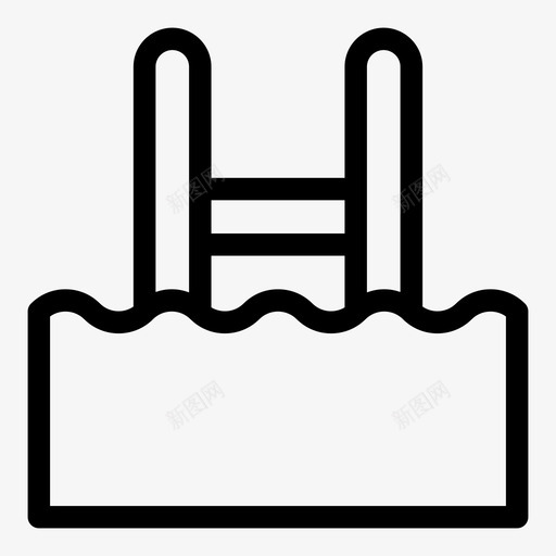 游泳池梯子水svg_新图网 https://ixintu.com 游泳池 梯子 游泳 池水 家庭 自动化