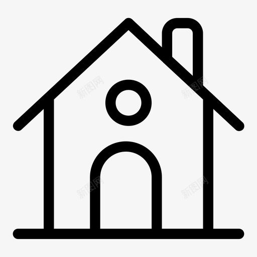 房屋建筑财产svg_新图网 https://ixintu.com 房屋建筑 房屋 财产 不动产 工具