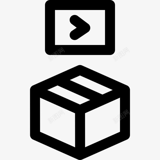 播放拆箱视频包装产品svg_新图网 https://ixintu.com 播放 拆箱 视频 包装 产品