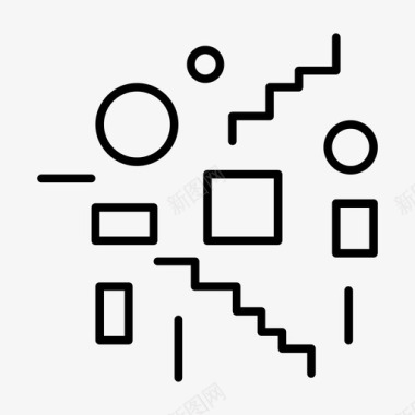 孟菲斯图案装饰聚会图标icon 孟菲斯图案装饰聚会图标