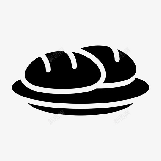 面包食物雕文1svg_新图网 https://ixintu.com 面包 食物 雕文