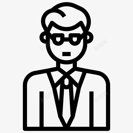 赌场经理头像商人svg_新图网 https://ixintu.com 赌场 经理 头像 商人 领带 用户