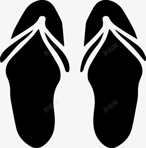 人字拖鞋手绘svg_新图网 https://ixintu.com 手绘 人字 拖人字 拖鞋 夏天 假期 海滩 假日 图标