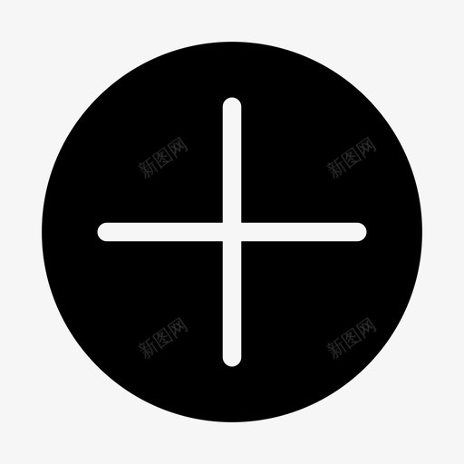 添加按钮圆形十字svg_新图网 https://ixintu.com 添加 按钮 圆形 十字 加号 形状 网页 导航 填充