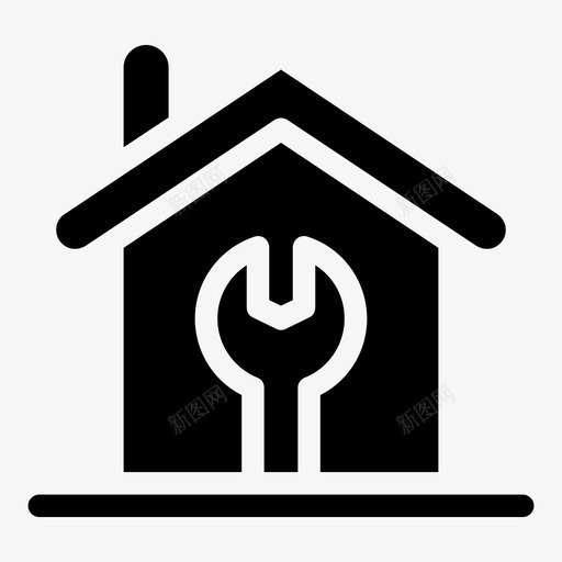 房子房地产改建svg_新图网 https://ixintu.com 房子 房地产 改建 翻新 贷款 填补