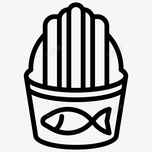 炸鱼脆皮食品svg_新图网 https://ixintu.com 炸鱼 脆皮 食品 海洋生物 海鲜