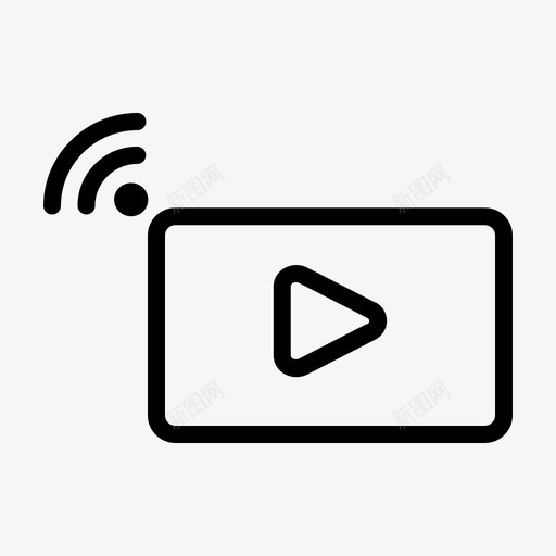 视频播放器娱乐电影svg_新图网 https://ixintu.com 视频 播放器 娱乐 电影 社交 媒体 联网