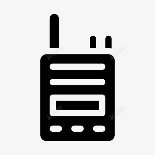 对讲机电子频率svg_新图网 https://ixintu.com 对讲机 电子 频率 无线电 保安 消防员