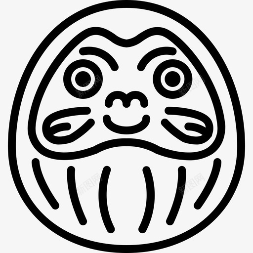 达鲁玛娃娃图标svg_新图网 https://ixintu.com 图标 日本 达鲁 娃娃 吉祥物