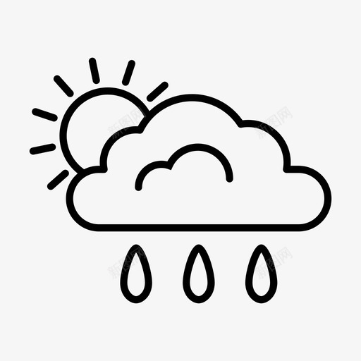 晴雨气候预报svg_新图网 https://ixintu.com 晴雨 气候 预报 下雨 下雨天 天气 天气预报