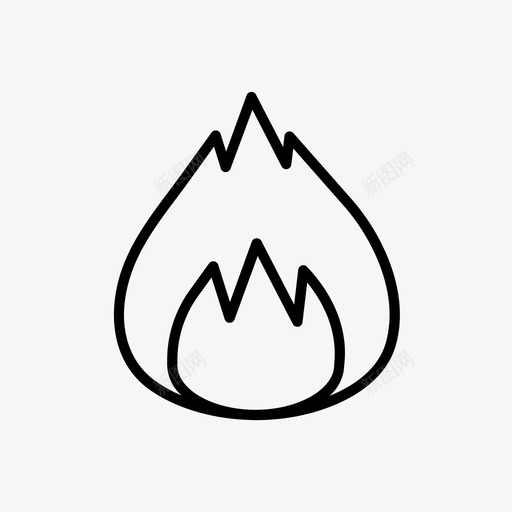 火亮烧svg_新图网 https://ixintu.com 火亮 危险 元素 图标