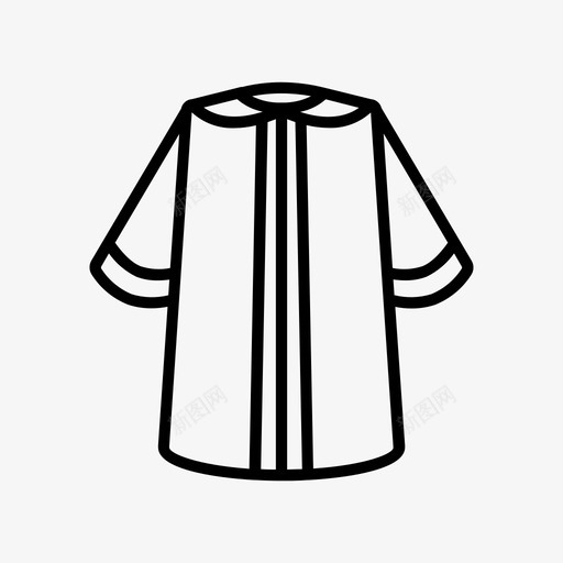 长袍斗篷布料svg_新图网 https://ixintu.com 长袍 斗篷 布料 连衣裙 套装 服装 图标