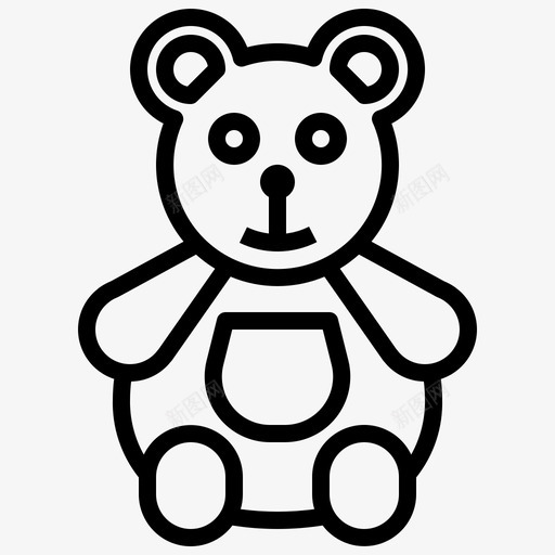 泰迪熊动物童年svg_新图网 https://ixintu.com 泰迪 熊泰迪 熊动物 动物 童年 毛绒玩具 木偶 玩具
