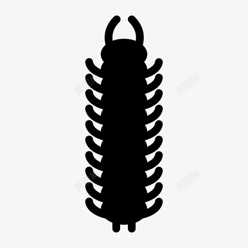 蜈蚣虫子有害昆虫svg_新图网 https://ixintu.com 昆虫 蜈蚣 虫子 有害 千叶 叶虫 雕文