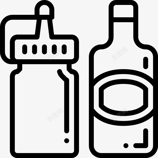 酱汁瓶热的番茄酱svg_新图网 https://ixintu.com 酱汁 瓶热 番茄酱 调味料 餐馆