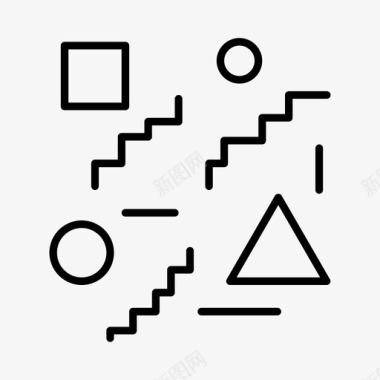 孟菲斯图案装饰聚会图标icon 孟菲斯图案装饰聚会图标