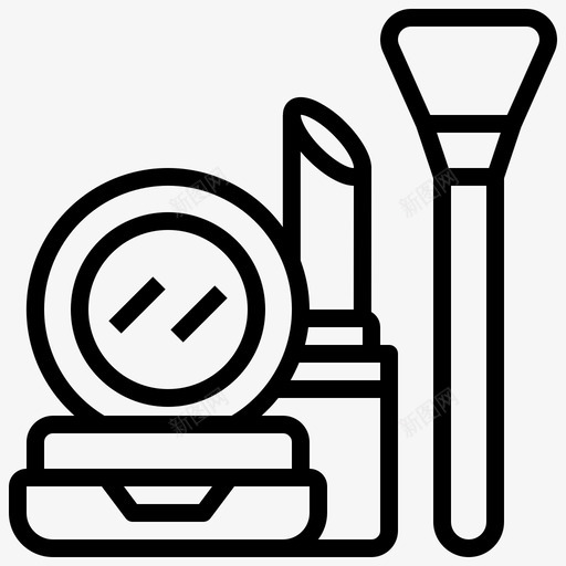 化妆品美容腮红svg_新图网 https://ixintu.com 化妆品 美容 腮红 口红 化妆 日常用品