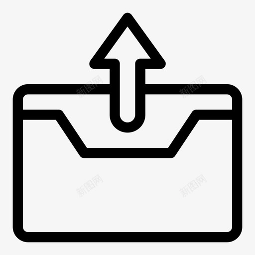 发件箱电子邮件信件svg_新图网 https://ixintu.com 电子邮件 发件箱 信件 消息 向上 箭头 控制台