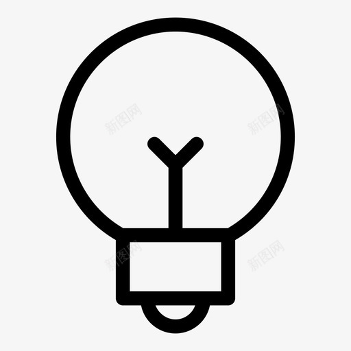 灯泡电电子svg_新图网 https://ixintu.com 灯泡 电子 想法 发明 电工