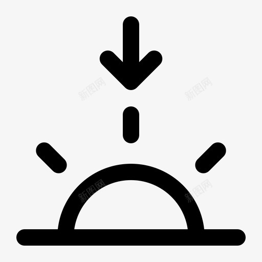 日落黄昏天气svg_新图网 https://ixintu.com 天气 日落 黄昏 轮廓