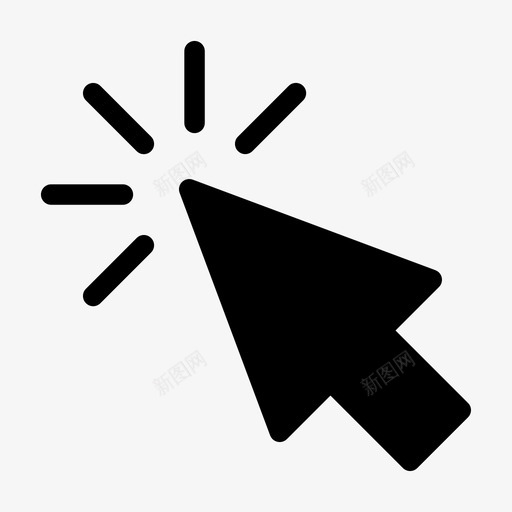 单击光标左键单击svg_新图网 https://ixintu.com 单击 光标 左键 鼠标 选择 填充