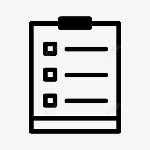 列表检查市场svg_新图网 https://ixintu.com 市场 列表 检查 网上商店 完整 图标