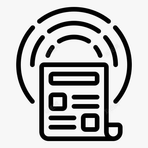 播客新闻广播报纸svg_新图网 https://ixintu.com 播客 新闻 广播 报纸 技术