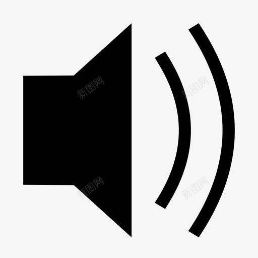 打开声音音频大声svg_新图网 https://ixintu.com 打开 声音 音频 大声 扬声器 音量