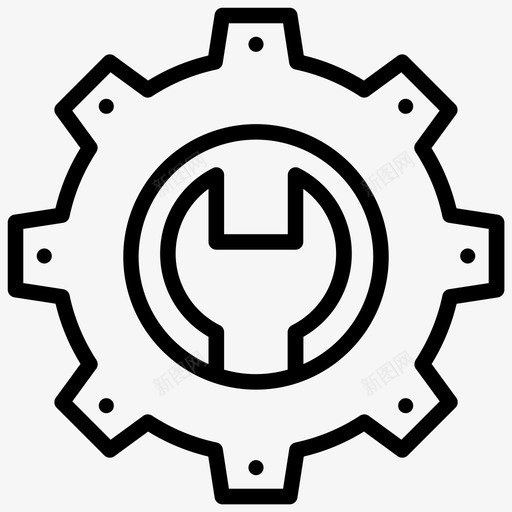 设置工具齿轮定制svg_新图网 https://ixintu.com 设置 工具 齿轮 定制 选项 首选项 搜索引擎 优化 网络