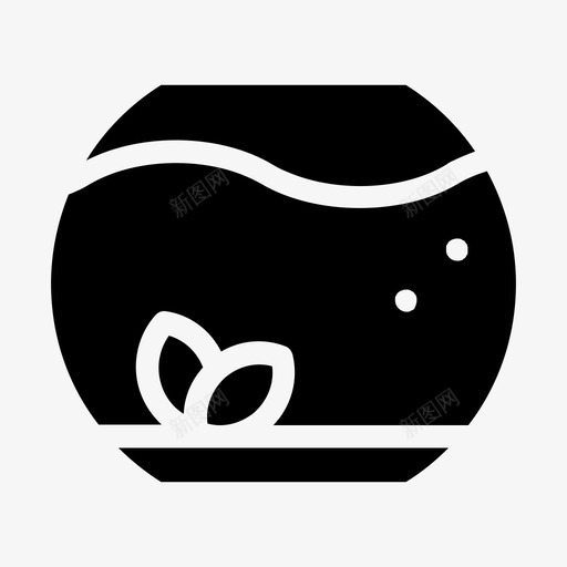 鱼缸水族馆金鱼svg_新图网 https://ixintu.com 宠物 鱼缸 水族馆 金鱼 填充