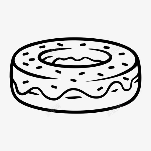 甜甜圈面包店蛋糕svg_新图网 https://ixintu.com 蛋糕 甜甜圈 面包店 甜点 食物 一块