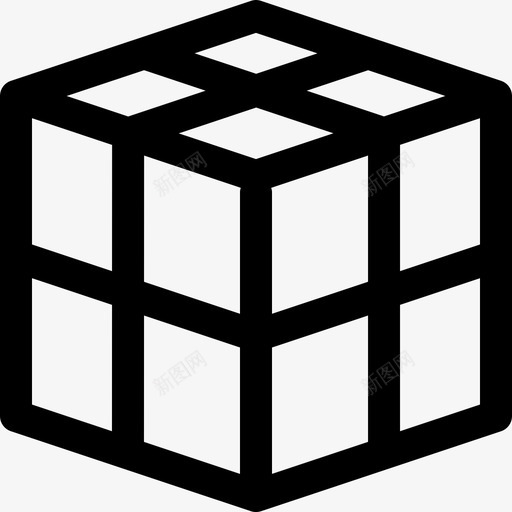 立方体拼图游戏魔方svg_新图网 https://ixintu.com 立方体 拼图 游戏 魔方 玩具