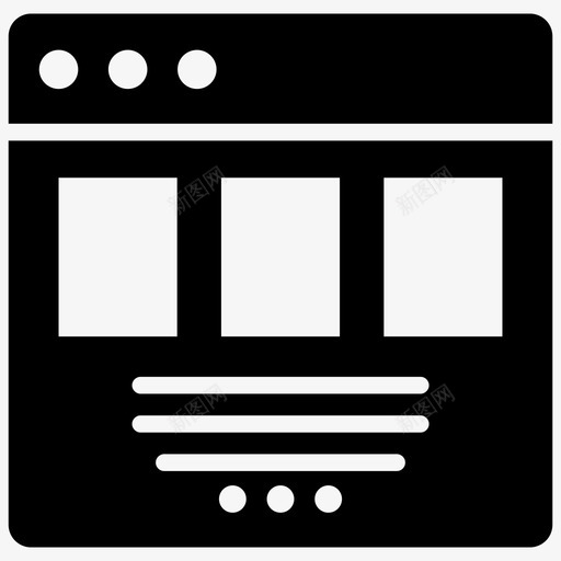 网页内容网页网格网页布局svg_新图网 https://ixintu.com 网页 内容 网格 布局 线框 搜索引擎 优化