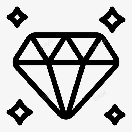 钻石珠宝宝石svg_新图网 https://ixintu.com 钻石 珠宝 宝石 妇女节