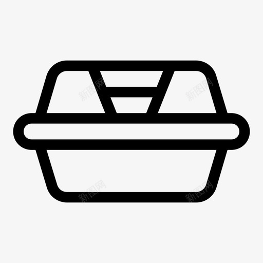 外卖盒子快餐svg_新图网 https://ixintu.com 外卖 食品 盒子 快餐 垃圾 餐食 包装 配送